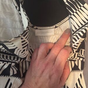 New York & Company Monochrome Geometric Dress